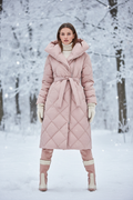 Blush Quilted Puffer Dress