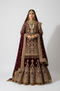 Maroon Velvet Bridal Suit - KADZE Bridals Edit 2026