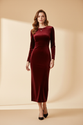 Velvet Noir Winter Dress